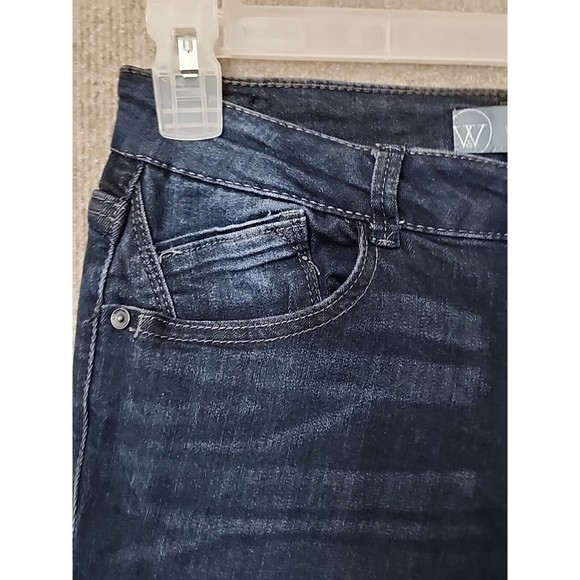 Wit & Wisdom Jeans Womens 8 Blue Skinny Ankle Jegging Dark Wash Stretch - Picture 2 of 7